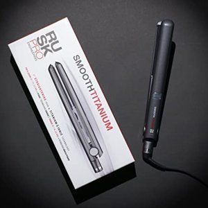 Rusk Pro Smooth Titanium Flat Iron *NEVER USED/STILL IN PACKAGING*